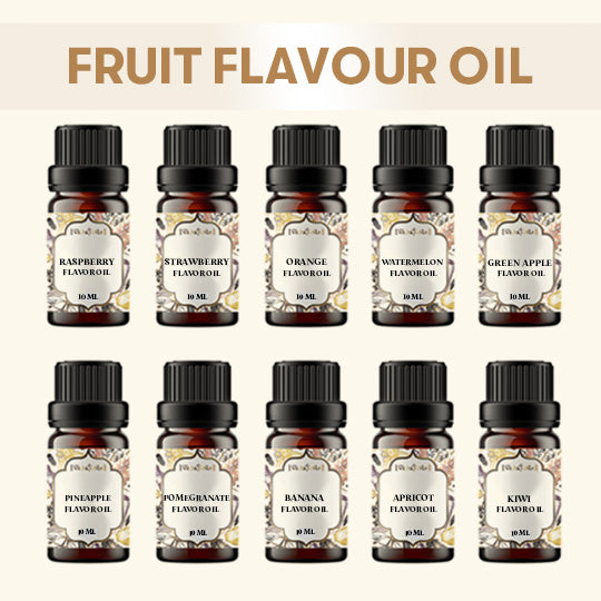 10 Fruit Flavour Oil Sample Kit - 10 Ml Each