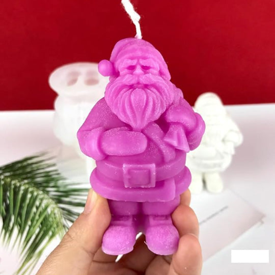 3D Santa Silicone Candle Mold